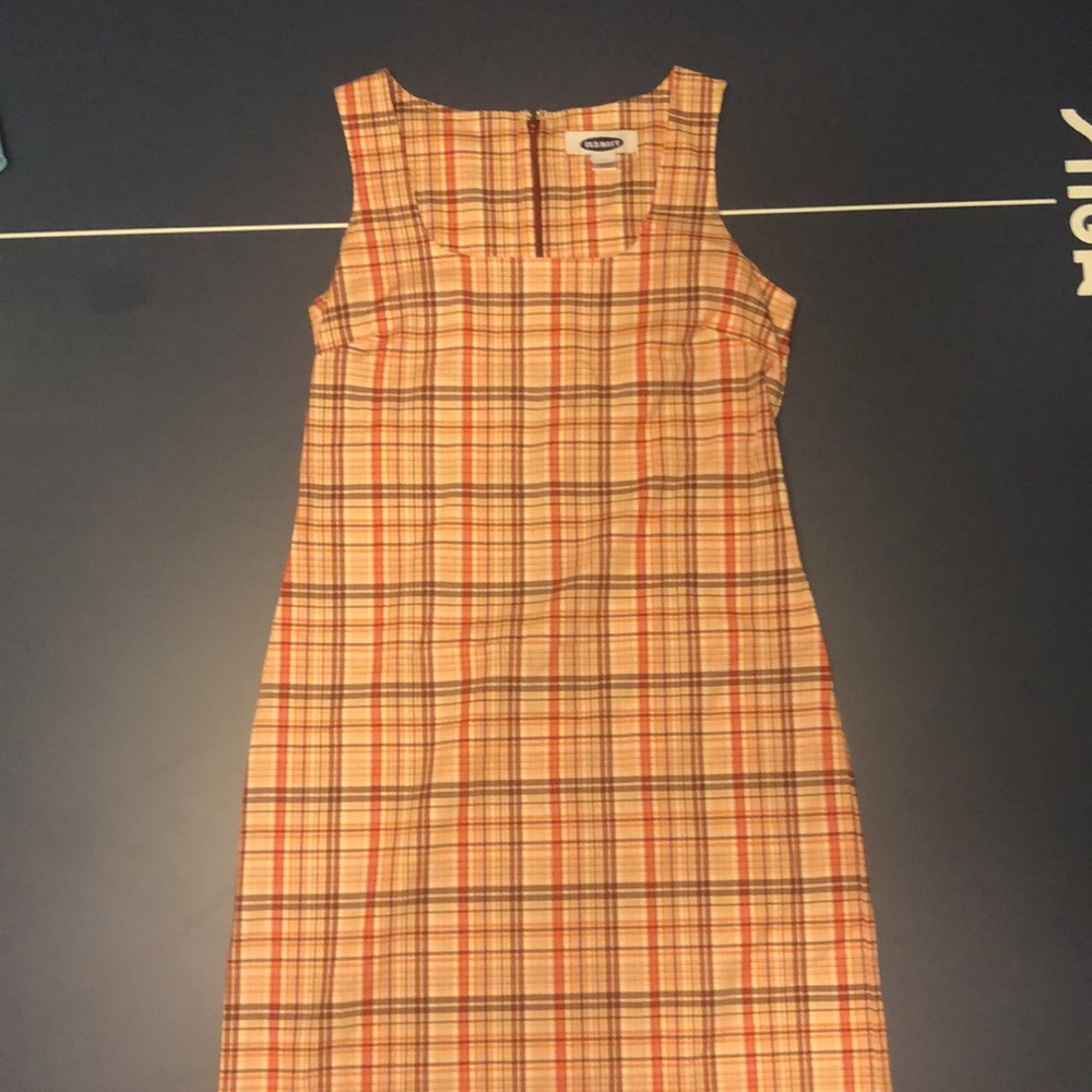 Trendy Plaid Square Neck Bodycon Dress